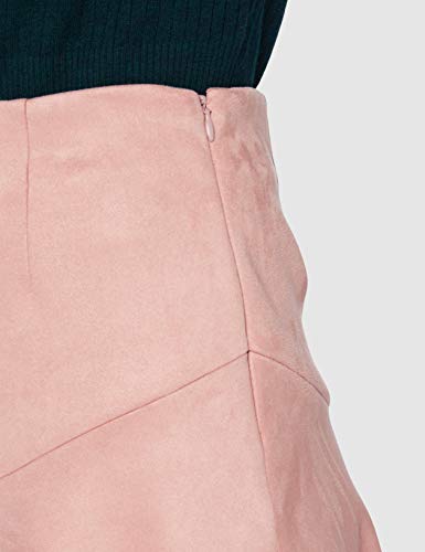 New Look Suedette Falda, Beige (Nude 72), 40 (Talla del Fabricante: 12) para Mujer