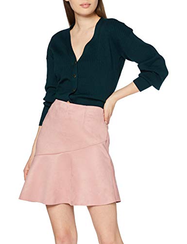 New Look Suedette Falda, Beige (Nude 72), 40 (Talla del Fabricante: 12) para Mujer