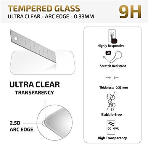 NEW'C 2 Unidades, Protector de Pantalla para Samsung Galaxy A8 (2018), Antiarañazos, Antihuellas, Sin Burbujas, Dureza 9H, 0.33 mm Ultra Transparente, Vidrio Templado Ultra Resistente