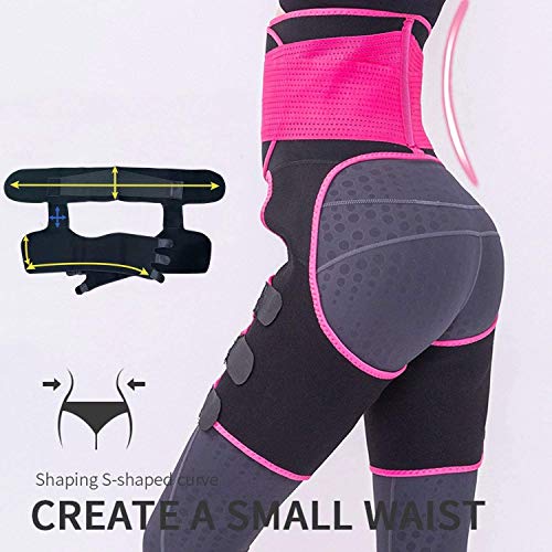 Newlemo Fajas Reductoras Adelgazantes Mujer, Faja Lumbar Mujer Ajustable, 3 en 1 Fajas Reductoras Adelgazantes para Mujeres Pérdida de Peso y Modelado del Cuerpo
