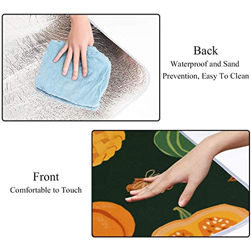 NewLL - Manta de picnic con diseño de calabazas y especias, impermeable, para exteriores, plegable, para playa, camping, senderismo