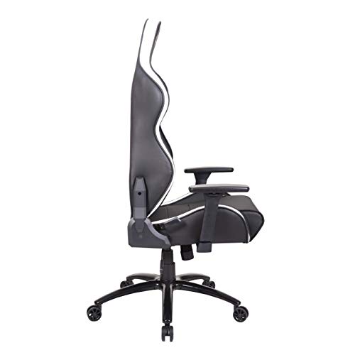 Newskill Kaidan - Silla gaming profesional reforzada con estructura de metal (respaldo con mecanismo de mariposa reclinable en 180 grados, reposabrazos 3D) - Color Negro