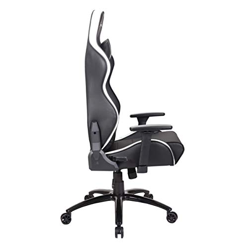 Newskill Kaidan - Silla gaming profesional reforzada con estructura de metal (respaldo con mecanismo de mariposa reclinable en 180 grados, reposabrazos 3D) - Color Negro