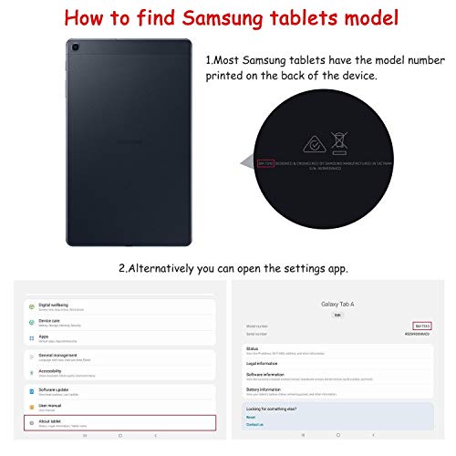 NEWSTYLE Funda para Samsung Galaxy Tab A 10.1 2019,Ligero y Super Protective Funda diseñar Especialmente para los niños para Galaxy Tab A 10.1 2019 SM-T510/ T515 (Púrpura)