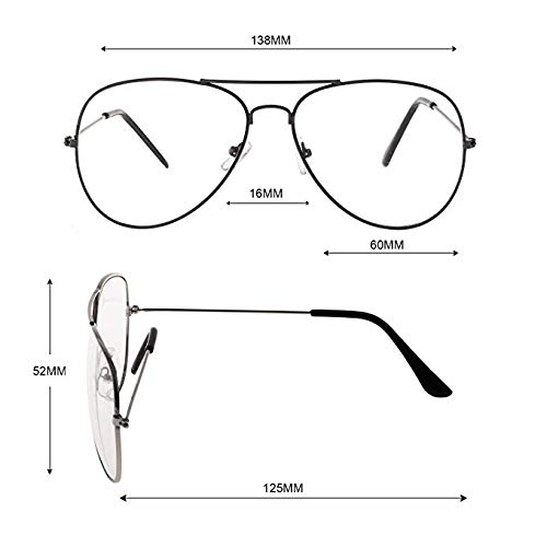 NEWVISION® - Gafas de lectura, gafas de vista para presbicia, montura de metal, estilo retro aviador, ref. NV8132 +3.00 dorado