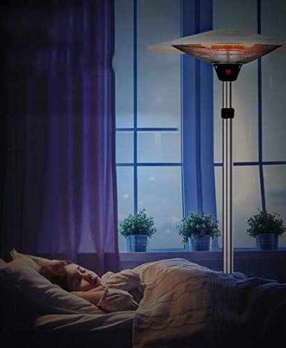 NFJ Radiador,Termoventilador Portátil,Tower Calefactor Infrarrojo para Exteriores,Calefactor De Exterior Eléctrico con 3 Ajustes De Calor, Montaje En Pared O sobre Soporte hasta,C