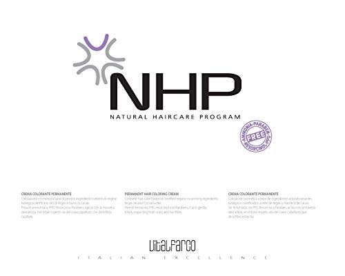 NHP Permanent Color Cream. 6.22 Irisee Violeta intensa. Con aceite de argán manteca de cacao. Ingredientes orgánicos certificados 100 ml.