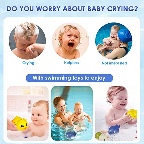 Nice2you Juguetes baño Bebe, Juguetes para Piscina Pre Aprendizaje Educativo Juguetes Flotantes de Agua Regalo para Bebé