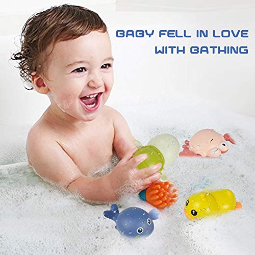 Nice2you Juguetes baño Bebe, Juguetes para Piscina Pre Aprendizaje Educativo Juguetes Flotantes de Agua Regalo para Bebé