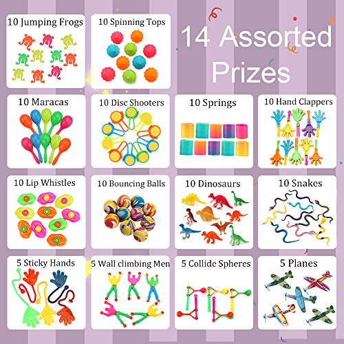 nicknack Surtido de 120 juguetes para rellenar piñatas y bolsas de regalo de fiestas de cumpleaños infantiles o para el colegio