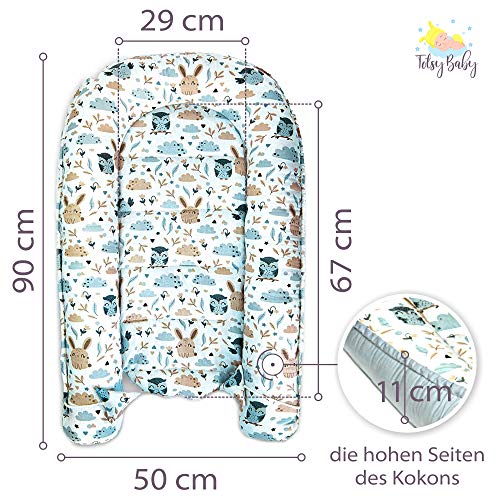 nido bebe recien nacido - reductor de cuna nidos para bebes cojin colecho gris blanco con estrellas negras 90 x 50 cm