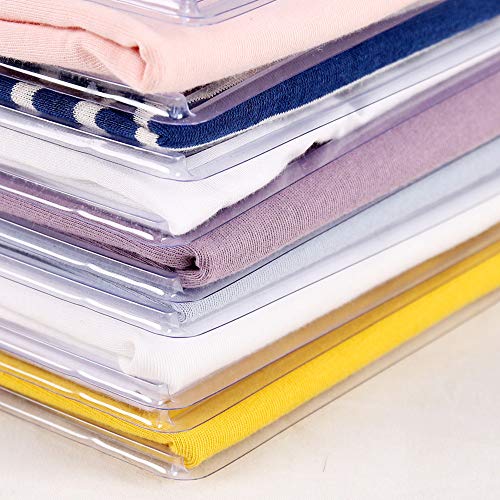 Nifogo Organizador de Camisetas,Camiseta Carpeta - Antihumedad y Antiarrugas,Tamaño Normal(40-Pack)