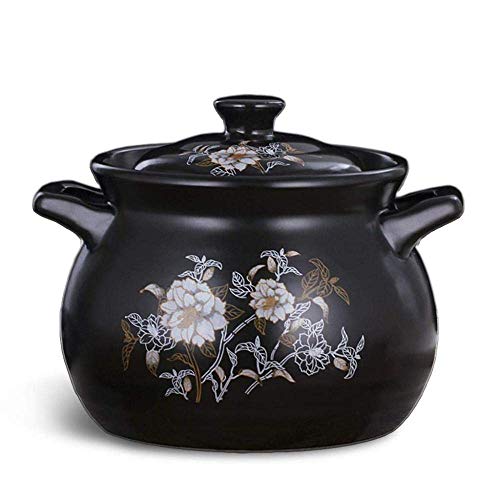 NIHAOA Terracota estofado de Olla de cazuela Arcilla Olla de cazuela cerámica cazuela de Barro - conducción de Calor rápida Incluso calentando Durable (Color : -, Size : -)