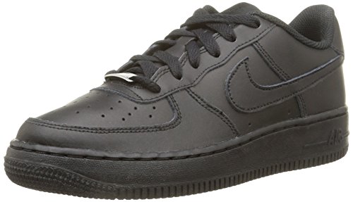 Nike Air Force 1 Gs, Zapatillas Unisex Niños, Negro (Black / Black), 38.5 EU