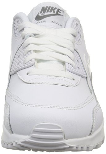 Nike Air MAX 90 LTR (GS), Calzado Deportivo Chico, White/White-Cool Grey, 38.5 EU