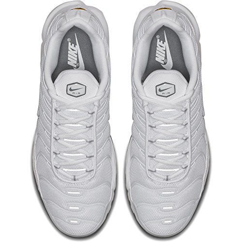 Nike Air MAX Plus, Zapatillas de Running para Hombre, Blanco (White/White-Black-Cool Grey), 44.5 EU