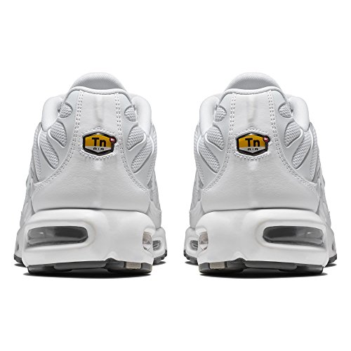 Nike Air MAX Plus, Zapatillas de Running para Hombre, Blanco (White/White-Black-Cool Grey), 44.5 EU