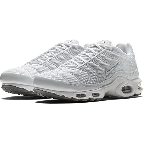 Nike Air MAX Plus, Zapatillas de Running para Hombre, Blanco (White/White-Black-Cool Grey), 44.5 EU