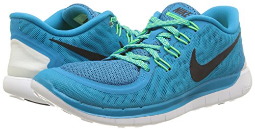 Nike Free 5.0, Zapatillas de Running para Mujer, Turquesa (Blue Lagoon/Black/Voltage Green/CP), 38 EU