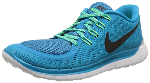 Nike Free 5.0, Zapatillas de Running para Mujer, Turquesa (Blue Lagoon/Black/Voltage Green/CP), 38 EU