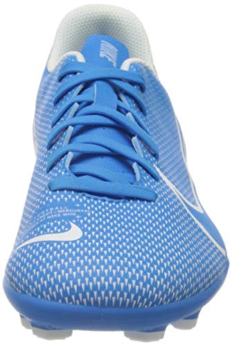 Nike Jr. Mercurial Vapor 13 Club MG, Botas de fútbol Unisex niño, Multicolor (Blue Hero/White/Obsidian 414), 35.5 EU