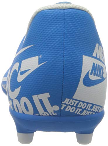 Nike Jr. Mercurial Vapor 13 Club MG, Botas de fútbol Unisex niño, Multicolor (Blue Hero/White/Obsidian 414), 35.5 EU