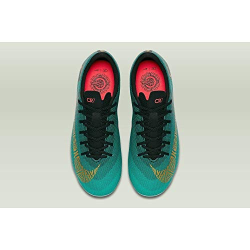 Nike Jr. Mercurial Vapor XII Academy Cr7 MG, Zapatillas de Fútbol Unisex Niños, Turquesa (Clear Jade/Mtlc VIVI 390), 35.5 EU
