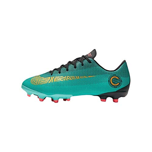 Nike Jr. Mercurial Vapor XII Academy Cr7 MG, Zapatillas de Fútbol Unisex Niños, Turquesa (Clear Jade/Mtlc VIVI 390), 35.5 EU
