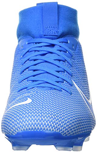 Nike JR Superfly 7 Academy FG/MG, Botas de fútbol Unisex niño, Multicolor (Blue Hero/White/Obsidian 414), 36.5 EU
