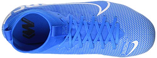 Nike JR Superfly 7 Academy FG/MG, Botas de fútbol Unisex niño, Multicolor (Blue Hero/White/Obsidian 414), 36.5 EU