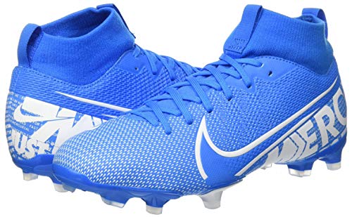 Nike JR Superfly 7 Academy FG/MG, Botas de fútbol Unisex niño, Multicolor (Blue Hero/White/Obsidian 414), 36.5 EU