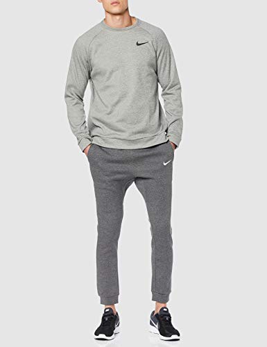 NIKE M CFD Pant FLC TM Club19 Pantalones de Deporte, Hombre, Charcoal Heathr/White/White, L