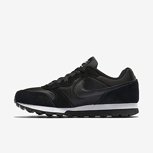 Nike MD Runner 2, Zapatillas de Running Mujer, Negro (Black / Black-White), 38 EU