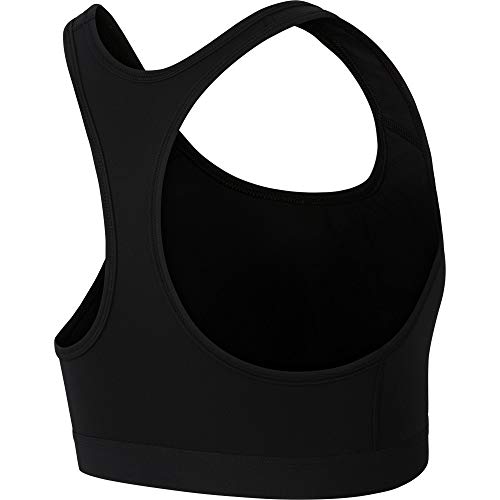 NIKE Med Band Bra Non Pad Sujetador de Deporte, Mujer, Black/Black/(White), S
