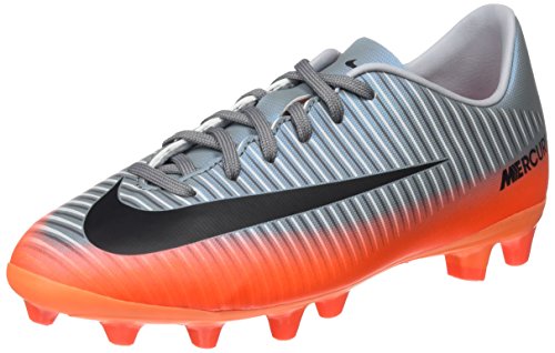 Nike Mercurial Vapor XI CR7 AG-Pro, Botas de fútbol Unisex niños, (Cool Grey/Mtlc Hematite/Wolf Grey/Total), 38 EU