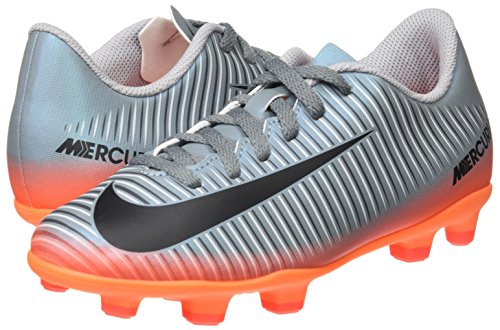 Nike Mercurial Vortex III CR7 FG, Botas de fútbol Unisex niños, (Cool Grey/Mtlc Hematite/Wolf Grey/Total), 33.5 EU