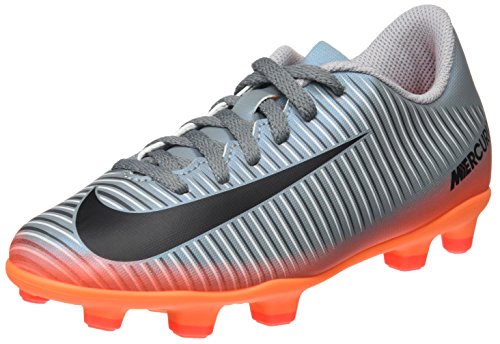 Nike Mercurial Vortex III CR7 FG, Botas de fútbol Unisex niños, (Cool Grey/Mtlc Hematite/Wolf Grey/Total), 33.5 EU