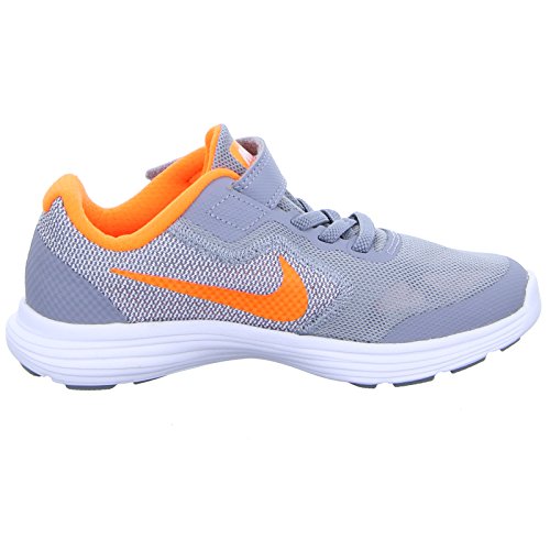 Nike Revolution 3 (PSV), Zapatillas de Running para Niños, Negro (Stealth/Total Orange-White), 29 1/2 EU