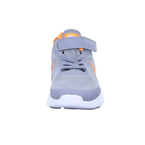 Nike Revolution 3 (PSV), Zapatillas de Running para Niños, Negro (Stealth/Total Orange-White), 29 1/2 EU