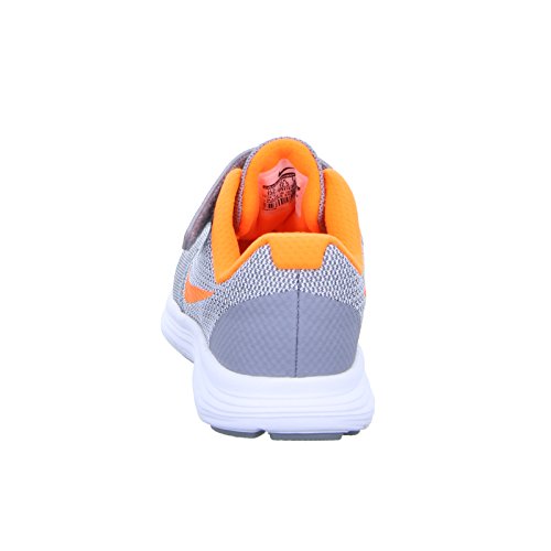 Nike Revolution 3 (PSV), Zapatillas de Running para Niños, Negro (Stealth/Total Orange-White), 29 1/2 EU