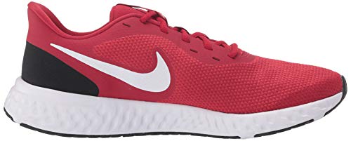Nike Revolution 5, Zapatillas de Atletismo para Hombre, Rojo Blanco Gym Red White Black 600, 42 EU