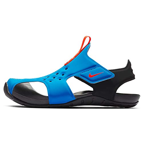 Nike Sunray Protect 2 (PS), Zapatos de Playa y Piscina para Niños, Azul (Photo Blue/BRT Crimson/Black 400), 35 EU