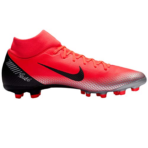 Nike Superfly 6 Academy CR7 FG/MG, Botas de fútbol Unisex Adulto, Multicolor Bright Crimson Black Chrome Dark Grey 600, 42 EU