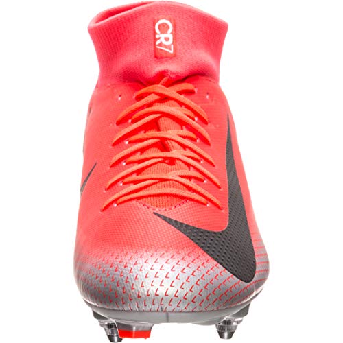 Nike Superfly 6 Academy CR7 SG, Botas de fútbol Unisex Adulto, Multicolor (Bright Crimson/Black/Chrome/Dark Grey 600), 42 EU