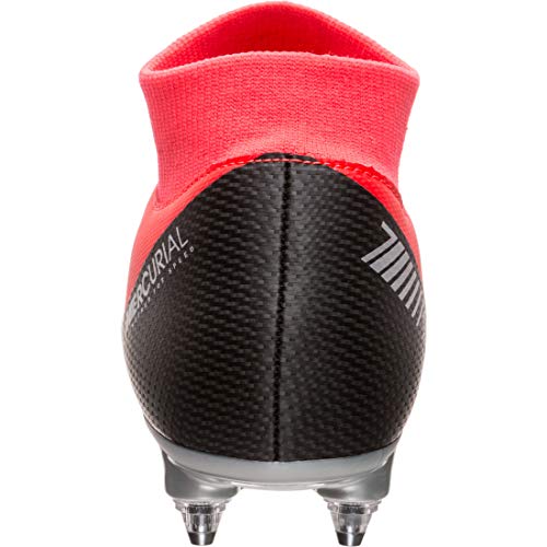 Nike Superfly 6 Academy CR7 SG, Botas de fútbol Unisex Adulto, Multicolor (Bright Crimson/Black/Chrome/Dark Grey 600), 42 EU