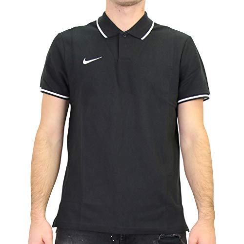 Nike TM Club19 SS -Polo, Hombre, Negro (Black/White), XXL