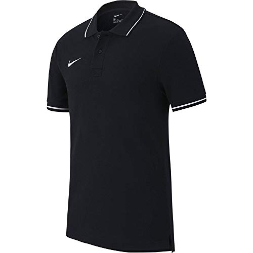 Nike TM Club19 SS -Polo, Hombre, Negro (Black/White), XXL