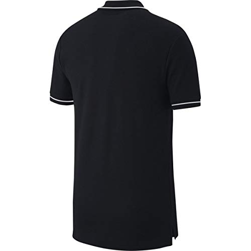 Nike TM Club19 SS -Polo, Hombre, Negro (Black/White), XXL