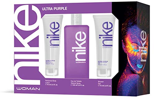 Nike Ultra Purple Woman EdT 100ml/ Gel Baño 75ml/ Body Lotion 75ml
