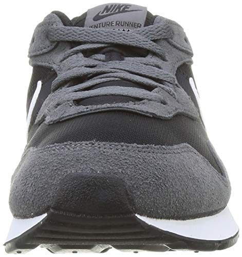 NIKE Venture Runner, Sneaker Mens, Black/Iron Grey-Flash Crimson, 42 EU